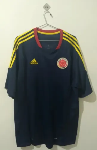 Camisa Colômbia Away 2011 Azul-escuro G