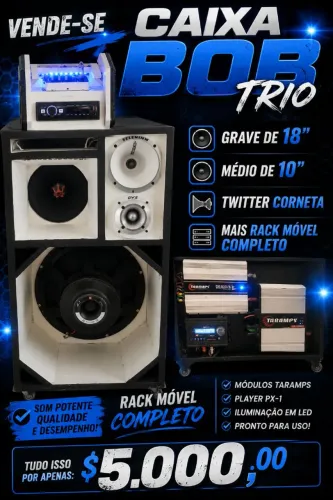 Caixa Bob completa com rack