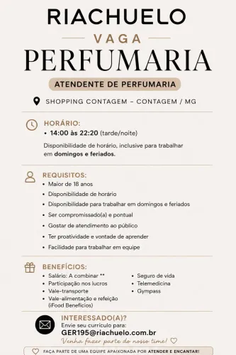 Oportunidade de emprego