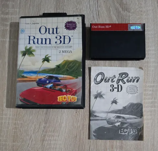 Out Run 3d original Tec Toy completo de Master System 