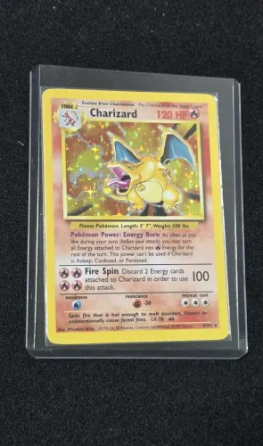 carta charizard tcg base set unlimited leo