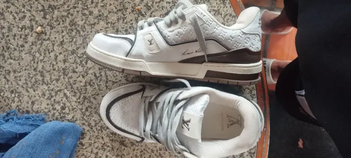 Tênis Louis Vuitton LV Trainer Branco - BJJH48 Original