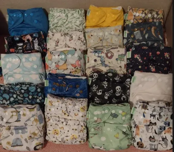 Kit com 20 Fraldas ecológicas de pano