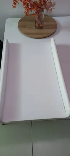 Suporte Trocador para Berço Branco Almofadado