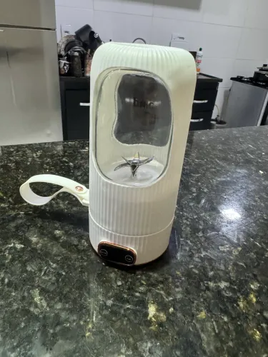 Liquidificador Portátil com Copo 400ml Branco