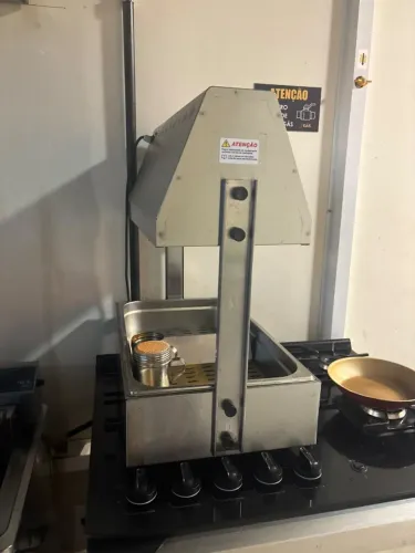Estufa Passa-Fritas Inox com Aquecimento - Conservador de Batata Frita