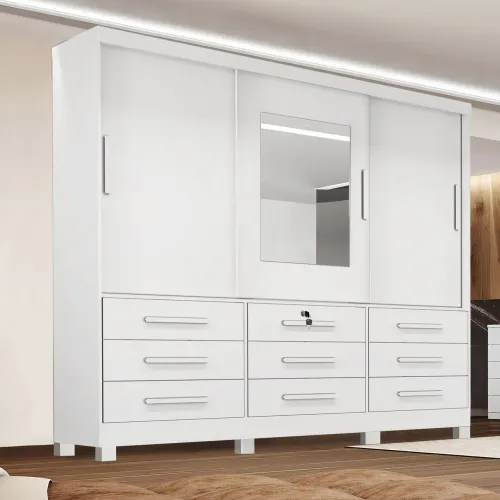 Guarda-Roupa 9 gavetas até 10x sem juros no cartão 