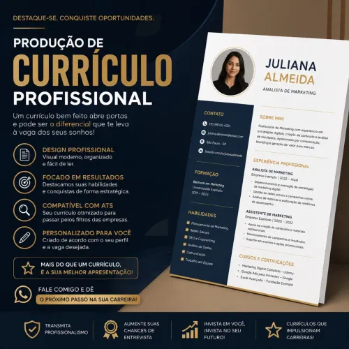 PRODUÇÃO DE CURRÍCULO PROFISSIONAL 