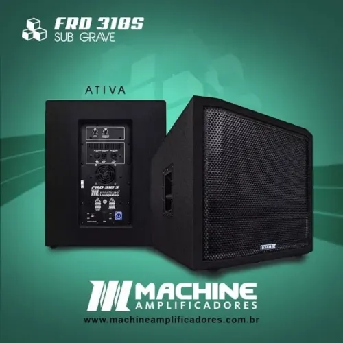 Par de subwoofer 18 polegadas Machine FRD 318S
