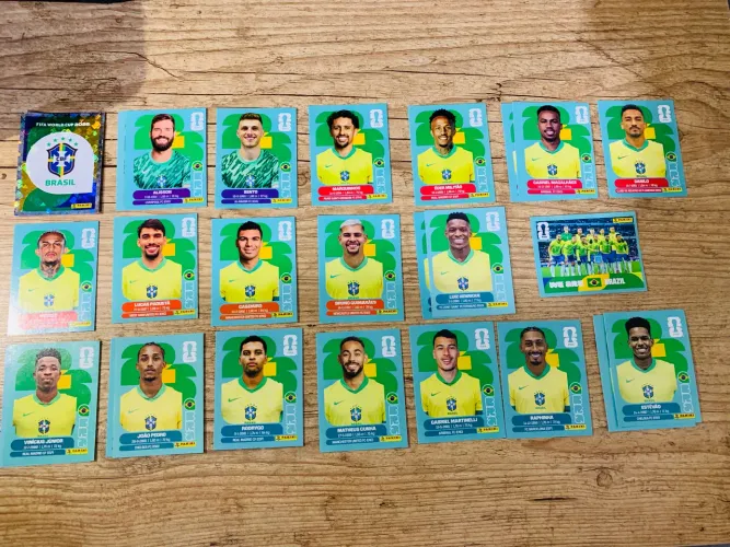 Figurinha da seleção brasileira