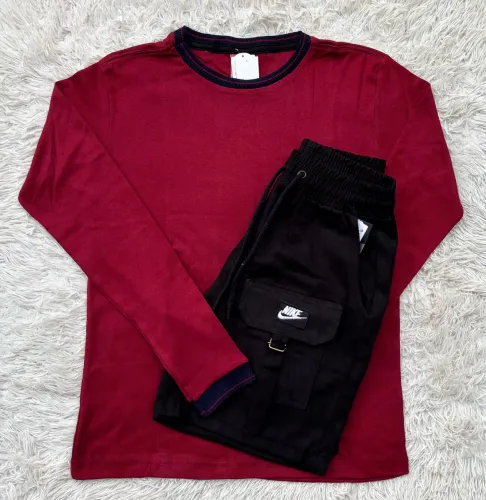 Kit M Camisa Longa e Bermuda Zíper Cargo