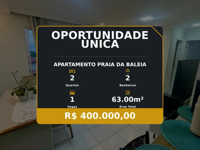 Conforto e qualidade de vida: apartamento 2 quartos na Praia da Baleia