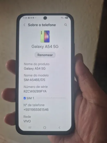 A54 256gb zerado sem detalhes