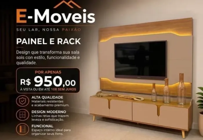 Painel e rack 