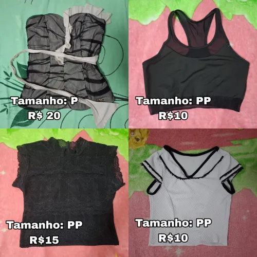 Cropped e Blusa feminina