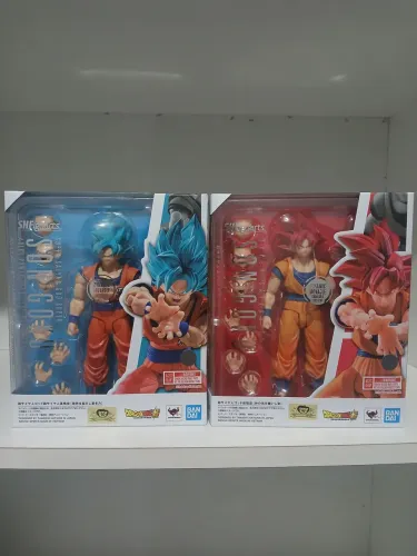 Dragon ball Super Goku God e Goku Blue Sh figuarts ( aberto apenas para conferir)