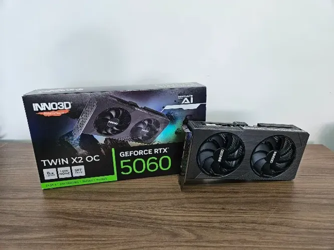 Placa de vídeo RTX 5060 Inno3D TWIN X2 8GB - Usada em Excelente Estado!