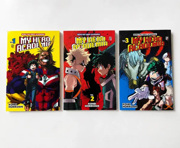 Kit Mangás My Hero Academia Vol. 1, 2 e 3 - Excelente Estado