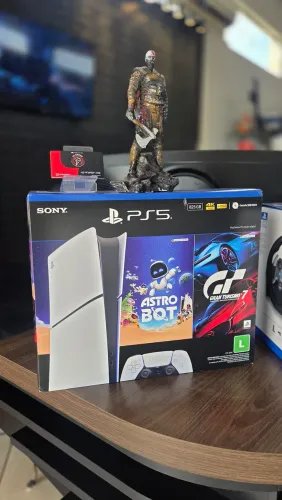 Ps5 Versão Slim Mídia Digital 825Gb Novo Lacrado Pronta Entrega Com Jogos