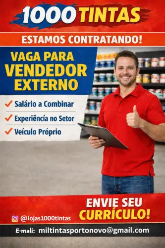 Vaga de emprego vendedor externo