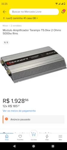 Módulo Taramps 5,000 rms