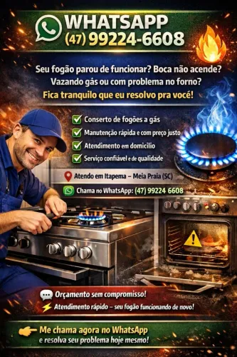 Técnico em fogão a gás 