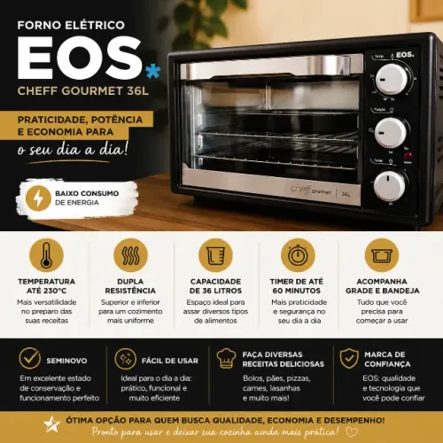 Forno elétrico EOS 36 litros