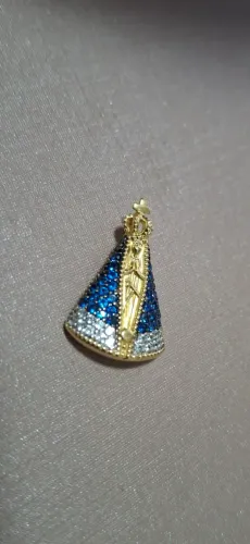 Pingente nossa senhora Aparecida ouro 18k