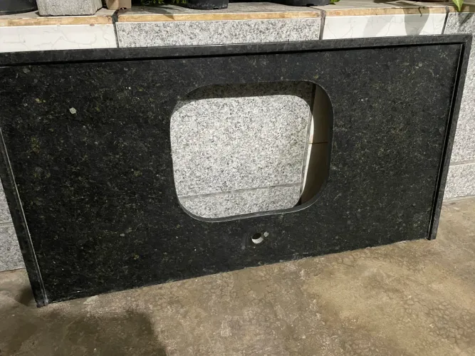 Bancada de granito Preto Absoluto