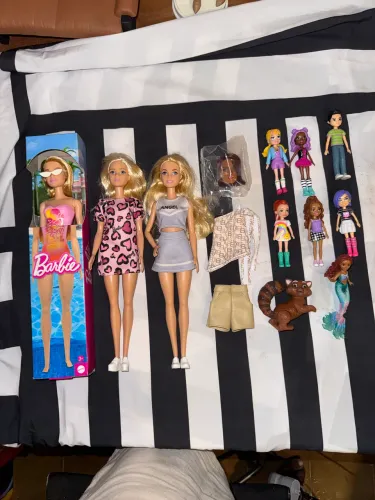 Lote barbie, polly e pets