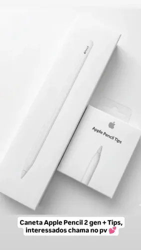 Caneta Apple pencil 2 gel + Tips