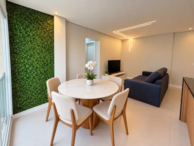 Apartamento 2 dormitórios ( 1 suíte), varanda com churrasqueira,  Arboville, Jacareí.