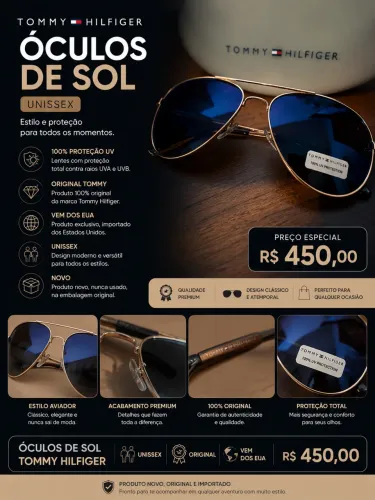 Óculos de sol unissex original 