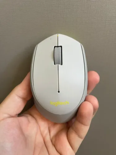 Mouse Sem Fio Logitech M280 Cinza e Verde-limão Ótimo Estado