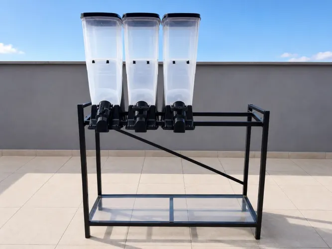 Dispenser para Ração/Grãos com 3 módulos - 30kg