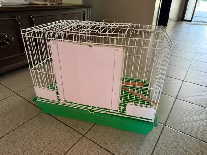 Gaiola para calopsita com abertura superior 