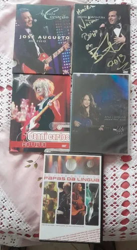 KIT 5 ( JOSÉ AUGUSTO, DANIEL BOAVENTURA, ANA CAROLINA, DANI CARLIS, PAPAS LÍNGUA)