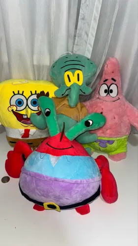 Coleção pelúcia bob esponja 