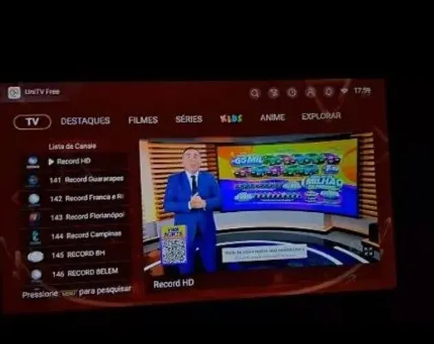 TV vitalícia.