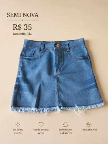 Saia jeans