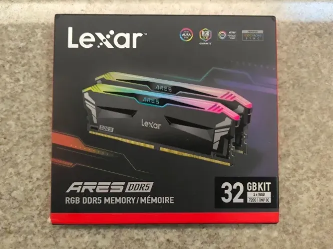 Memória Ram Lexar Ares Rgb 32gb (2x16gb) Ddr5 7200mhz