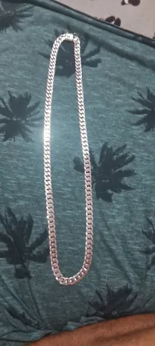 Corrente de prata 12mm 80ctm 
