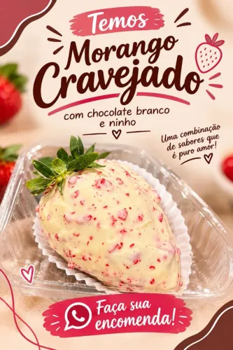 Morangos cravejado ?