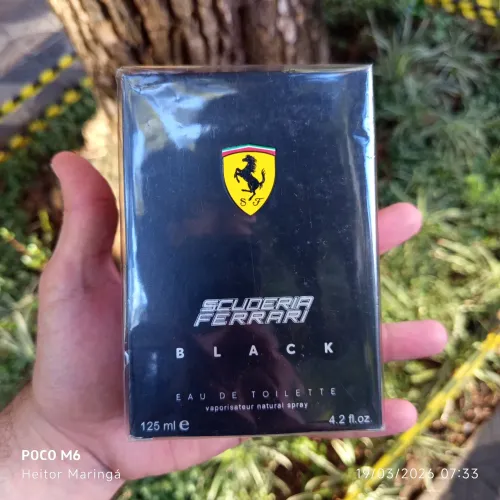 Perfume masculino Ferrari Black 125ml italiano