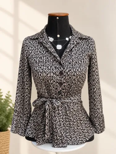 Blusa Social Estampada 
