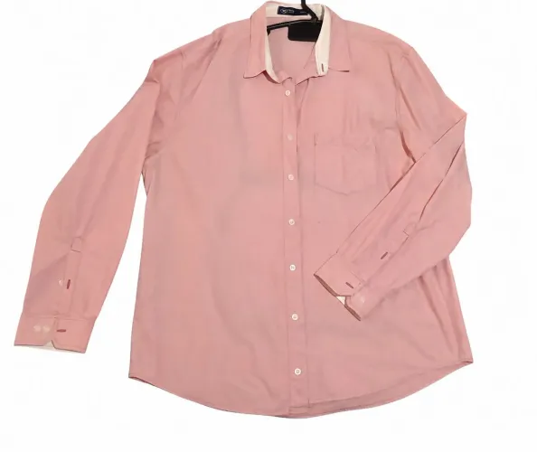 Camisa social masculina rosa da HERING XXL