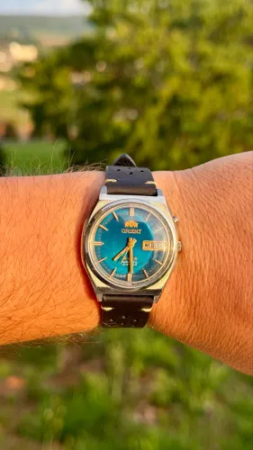 Orient 3 Estrelas Vintage Azul Escuro
