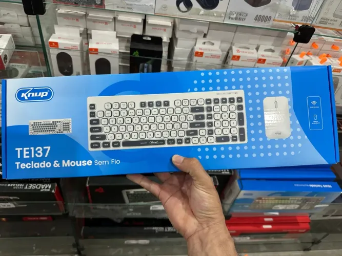 Kit teclado e mouse sem fio