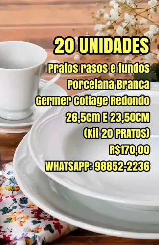 Pratos rasos e fundos