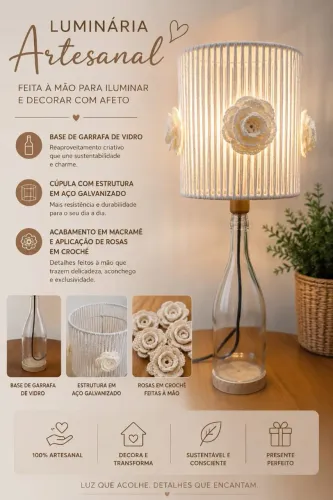 Luminária artesanal